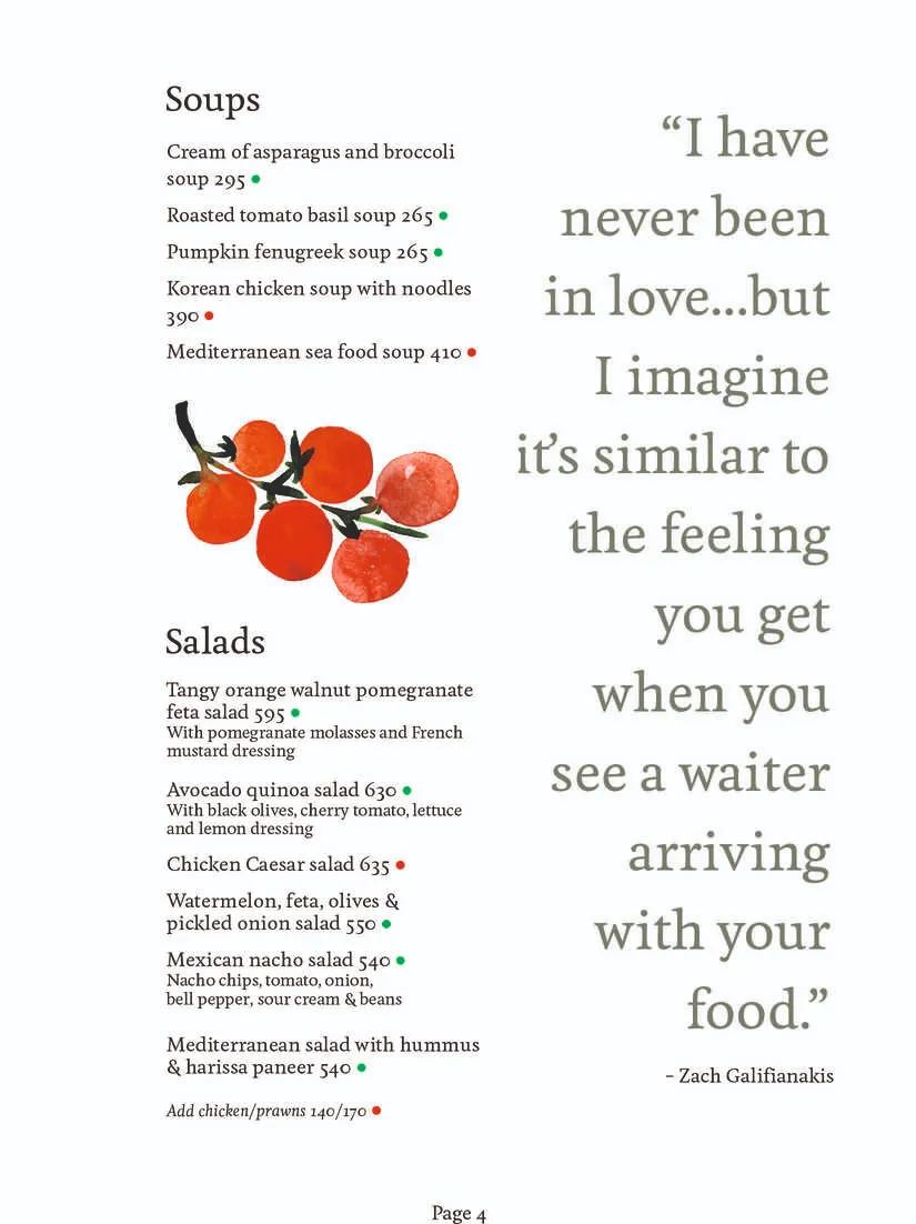 Food Menu Page 4